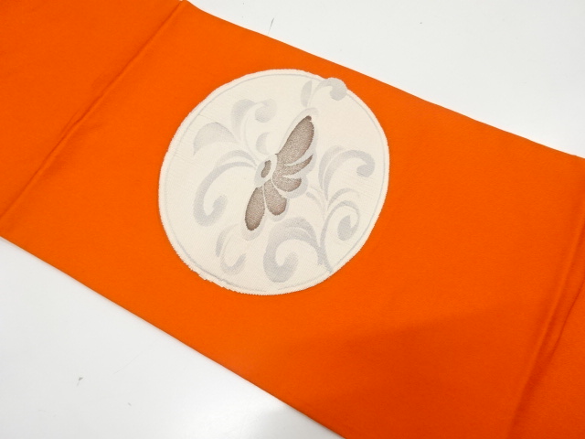 JAPANESE HIRAKI NAGOYA OBI / WOVEN FLOWER